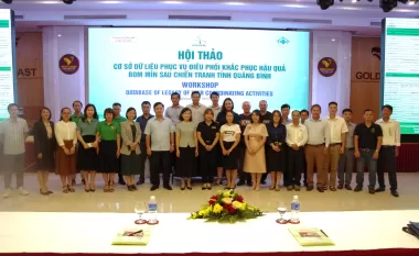 WORKSHOP ON DATABASE AND COORDINATION OF MINE ACTION ACTIVITIES IN QUANG BINH PROVINCE